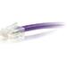C2G-4ft Cat5e Non-Booted Unshielded (UTP) Network Patch Cable - Purple - Category 5e for Network Device - RJ-45 Male - RJ-45 Male - 4ft - Purple