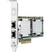HPE Ethernet 10Gb 2-Port 530T Adapter - PCI Express x8 - 2 Port(s) - 2 x Network (RJ-45) - Twisted Pair - Low-profile, Full-height - 10GBase-T - Plug-in Card