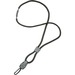 SKILCRAFT Premium Round Cord Neck Lanyard - 1 Dozen - 36" Length - Black - Polyester, Plastic