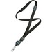 SKILCRAFT ID Reel Deluxe Neck Lanyard - 1 Dozen - 36" Length - Black - Nylon, Plastic