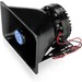 AtlasIED Rectangular Electronic Siren Loudspeaker 100 Watts RMS @ 11? - Wired - 120 dB - Audible - Vehicle Mount - Black