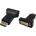 4XEM DisplayPort To DVI-I M/F Adapter - 1 x 29-pin DVI Video Female - 1 x DisplayPort Digital Audio/Video Male - Black