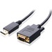 4XEM 6FT DisplayPort To VGA Adapter Cable - Black - 6 ft DisplayPort/VGA Video Cable for Monitor, Video Device, Notebook, Projector, Desktop Computer - First End: 1 x 20-pin DisplayPort Digital Audio/Video - Male - Second End: 1 x 15-pin HD-15 - Male - Su
