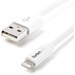 StarTech.com 1m (3ft) White Apple® 8-pin Lightning Connector to USB Cable for iPhone / iPod / iPad - Charge and Sync your newer generation Apple Lightning-equipped devices - Comparable to MD818ZM/A - Lightning Cable - iPhone 5 Cable - Lightning to USB Cable - White Lightning Cable for iPhone iPod iPad - 8 pin 1m 3 ft Lightning to USB Cable