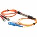 AddOn 3m SC (Male) to ST (Male) Orange OM2 & OS1 Duplex Fiber Mode Conditioning Cable - 100% compatible and guaranteed to work