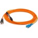 AddOn 1m SC (Male) to ST (Male) Orange OM1 & OS1 Duplex Fiber Mode Conditioning Cable - 100% compatible and guaranteed to work