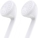 4XEM Premium Earphones With Mic For iPhone®/iPod®/iPad® - Stereo - White - Wired - 32 Ohm - Earbud - Binaural - Outer-ear