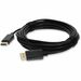 20ft DisplayPort 1.2 Male to DisplayPort 1.2 Male Black Cable For Resolution Up to 3840x2160 (4K UHD) - 100% compatible and guaranteed to work
