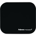 Fellowes MicrobanÂ® Mouse Pad - Black - 8" (203.20 mm) x 9" (228.60 mm) x 0.13" (3.30 mm) Dimension - Black - Rubber - Tear Resistant, Wear Resistant, Skid Proof - 1 Pack - TAA Compliant