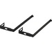 Lorell Partition Hangers - 7" (177.80 mm) Size - Metal - Black - 1 / Pair