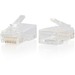 C2G RJ45 Cat6 Modular Plug for Round Solid/Stranded Cable - 50pk - 1 Pack - 1 x RJ-45 Network Male - Clear