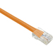 Unirise Cat.6 Patch UTP Network Cable - 5 ft Category 6 Network Cable for Network Device - First End: 1 x RJ-45 Network - Male - Second End: 1 x RJ-45 Network - Male - Patch Cable - Orange