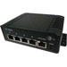 Tycon Power POE 5 Port Switch - 5 Ports - Manageable - Gigabit Ethernet - 10/100/1000Base-TX - 2 Layer Supported - AC Adapter - Twisted Pair - Rail-mountable, Desktop - 2 Year Limited Warranty