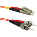 Weltron 2m LC/ST Multi-mode 62.5/125M Orange Fiber Patch Cable - 6.56 ft Fiber Optic Network Cable for Network Device - First End: 2 x LC Network - Male - Second End: 2 x ST Network - Male - Patch Cable - Orange