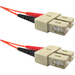 Weltron 1m SC/SC Multi-Mode 62.5/125M Orange Fiber Patch Cable - 3.28 ft Fiber Optic Network Cable for Network Device - First End: 2 x SC Network - Male - Second End: 2 x SC Network - Male - Patch Cable - Orange
