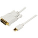 StarTech.com 3 ft Mini DisplayPort to DVI Adapter Converter Cable - Mini DP to DVI 1920x1200 - White - Connect a DVI display to a Mini DisplayPort-equipped PC or MAC - Mini DisplayPort to DVI - Mini DisplayPort to DVI Adapter - Mini DP to DVI Cable - MDP 