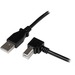 StarTech.com 3m USB 2.0 A to Right Angle B Cable - M/M - Connect hard-to-reach USB 2.0 peripherals, for installation in narrow spaces - USB Printer Cable - 3m USB A to B Cable - 3 m Right Angle USB Cable - Right Angle USB B Cable - Right Angle USB Printer