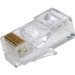 Weltron RJ-45, 8P8C Modular Plug for CAT5E Rated Round Cable - 100 Pack - 1 x RJ-45 Network Male