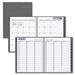 DayMinder Recycled Traditional Weekly/Monthly Planner - Julian - Weekly - 1 Year - January till December - 1 Week Double Page Layout - 11" x 8 1/2" - Twin Wire - Dark Gray - Poly - Reference Calendar, Conversion Table, Notes Area, Contact Sheet, Bilingual