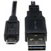 Eaton Tripp Lite Series Universal Reversible USB 2.0 Cable (Reversible A to 5Pin Micro B M/M), 6 ft. (1.83 m) - (Reversible A to 5Pin Micro B M/M) 6-ft.