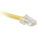 ENET Cat6 Yellow 7 Foot Non-Booted (No Boot) (UTP) High-Quality Network Patch Cable RJ45 to RJ45 - 7Ft - Lifetime Warranty