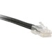 ENET Cat6 Black 25 Foot Non-Booted (No Boot) (UTP) High-Quality Network Patch Cable RJ45 to RJ45 - 25Ft - Lifetime Warranty