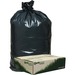 Webster Low Density Recycled Can Liners - Medium Size - 33 gal - 32.50" Width x 40" Length x 0.90 mil (23 Micron) Thickness - Low Density - Black - Plastic, Resin - 80/Carton - Garbage