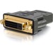 C2G HDMI to DVI-D Adapter - Female to Female - 1 x HDMI Female Digital Audio/Video - 1 x DVI-D (Dual-Link) Female Digital Video - Black