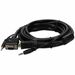 5PK 15ft VGA Male to VGA Male Black Cables Which Includes 3.5mm Audio Port For Resolution Up to 1920x1200 (WUXGA) - 100% compatible and guaranteed to work