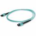 AddOn 3m MPO (Female) to MPO (Female) 12-Strand Aqua OM3 Straight Fiber OFNR (Riser-Rated) Patch Cable - 100% compatible and guaranteed to work