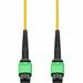 AddOn 1m MPO/APC to MPO/APC Yellow OS2 OFNR (Riser-Rated) 12-Strand SMF Fiber Patch Cable - 3.28 ft Fiber Optic Network Cable for Network Device - First End: 1 x MPO/APC Network - Female - Second End: 1 x MPO/APC Network - Female - Patch Cable - Riser - 9