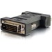 C2G DVI-I Female to DVI-D Male Adapter - 1 x 24-pin DVI-D (Dual-Link) Digital Video Male - 1 x 29-pin DVI-I (Dual-Link) Video Female - Black