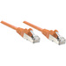 Intellinet Network Solutions Cat6 UTP Network Patch Cable, 1.5 ft (0.5 m), Orange - RJ45 Male / RJ45 Male