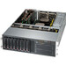 Supermicro SuperChassis 835BTQ-R1K28B (Black) - Rack-mountable - Black - 3U - 11 x Bay - 6 x 3.15" x Fan(s) Installed - 2 x 1280 W - Power Supply Installed - EATX Motherboard Supported - 3 x External 5.25" Bay - 8 x External 3.5" Bay - 7x Slot(s)