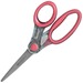 Acme United X-ray Microban Handle Pointed Tip Scissors - Left/Right - Stainless Steel - Pointed Tip - Gray, Pink - 1 Each
