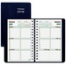 Blueline Twin Wire DuraGlobe Weekly Planners - Julian - Weekly, Monthly - 1 Year - January till December - 7:00 AM to 6:00 PM - 1 Week Double Page Layout - 5" (127 mm) x 8" (203.20 mm) White - Twin Wire - Eucalyptus, Pine, Wood, Bagasse - Blue - Eco-frien