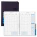 Day-Timer Essentials Monthly Wirebound Planners - Monthly, Weekly - 5.5" (139.7 mm) x 8.5" (215.9 mm) - 1 Year - January 2014 till December 2014 1 Month, 1 Week Double Page Layout - Faux Leather