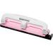 Bostitch EZ Squeeze™ InCourage 12 Three-Hole Punch - 3 Punch Head(s) - 12 Sheet - 9/32" Punch Size - Round Shape - 3" x 1.6" - Pink, White