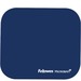 Fellowes Microban® Mouse Pad - Blue - 8" x 9" x 0.13" Dimension - Blue - Rubber - Wear Resistant, Tear Resistant, Skid Proof - 1 Pack