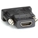 Black Box HDMI to DVI-D Adapter - 1 x 19-pin HDMI (Type A) Digital Video Female - 1 x 25-pin DVI-D (Dual-Link) Digital Video Male - Nickel Connector - Black