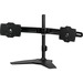 Amer Mounts Stand Based Dual Monitor Mount for two 24"-32" LCD/LED Flat Panel Screens - Supports up to 33.1lb monitors, +/- 20 degree tilt, and VESA 75/100
