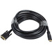 Monoprice 25ft 22AWG CL2 High Speed HDMI to DVI Adapter Cable - Black - 25 ft DVI/HDMI A/V Cable for Audio/Video Device, TV - Black
