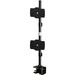 Amer Mounts Clamp Based Hex Monitor Mount for six 15"-24" LCD/LED Flat Panel Screens Vertical Clamp Based Dual Monitor Mount for two 24"-32" LCD/LED Flat Panels - Supports up to 26.5lb monitors, +/- 20 degree tilt, and VESA 75/100