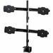 Amer Mounts Clamp Based Quad Monitor Mount for four 24"-32" LCD/LED Flat Panel Screens - Supports up to 26.5lb monitors, +/- 20 degree tilt, and VESA 75/100
