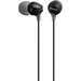 Sony Fashion Color EX Series Earbuds - Stereo - Black - Mini-phone (3.5mm) - Wired - 16 Ohm - 8 Hz 22 kHz - Gold Plated Connector - Earbud - Binaural - 3.94 ft Cable