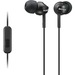 Sony EX Monitor Headphones (Black) - Stereo - Mini-phone (3.5mm) - Wired - 16 Ohm - 5 Hz - 24 kHz - Earbud - Binaural - In-ear - 3.94 ft Cable - Black