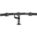 Chief Kontour 3x1 Triple Display Desk Mount - For Displays 10-24" - Black - 19" to 24" Screen Support - 45 lb Load Capacity - 75 x 75, 100 x 100 - VESA Mount Compatible