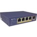Amer 5 Port 10/100 Desktop Switch with 4 x 10/100 PoE 802.3af - 5 Ports - Fast Ethernet - 10/100Base-TX - 2 Layer Supported - Power Supply - Twisted Pair - Desktop, Wall Mountable, Under Table - 3 Year Limited Warranty