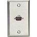 Black Box WP831 Faceplate - 1-gang - Wall Mount - Stainless - 1 x HDMI Port(s) - TAA Compliant