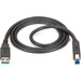 Black Box USB 3.0 Cable - Type A Male To Type B Male, Black, 6-ft. (1.8-m) - 6 ft USB/USB-B Data Transfer Cable for Hard Drive, Dock, Notebook, Multimedia Device - First End: 1 x USB 3.0 Type A - Male - Second End: 1 x USB 3.0 Type B - Male - 4.8 Gbit/s -